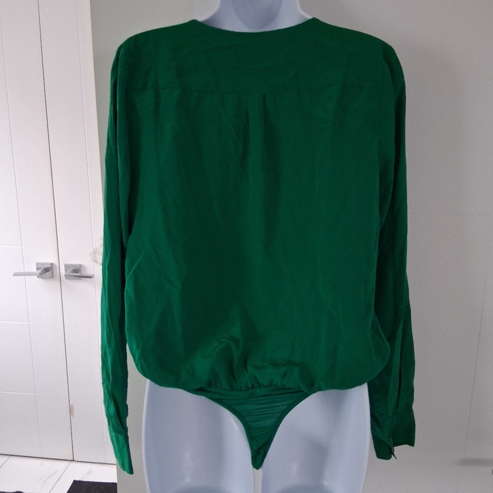 Guess By Marciano/ Vibrant Green Bodysuit Top/ Size US M - Picture 4 of 17